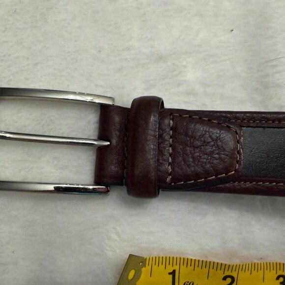 Men's Leather Belt - Picture 3 of 4
